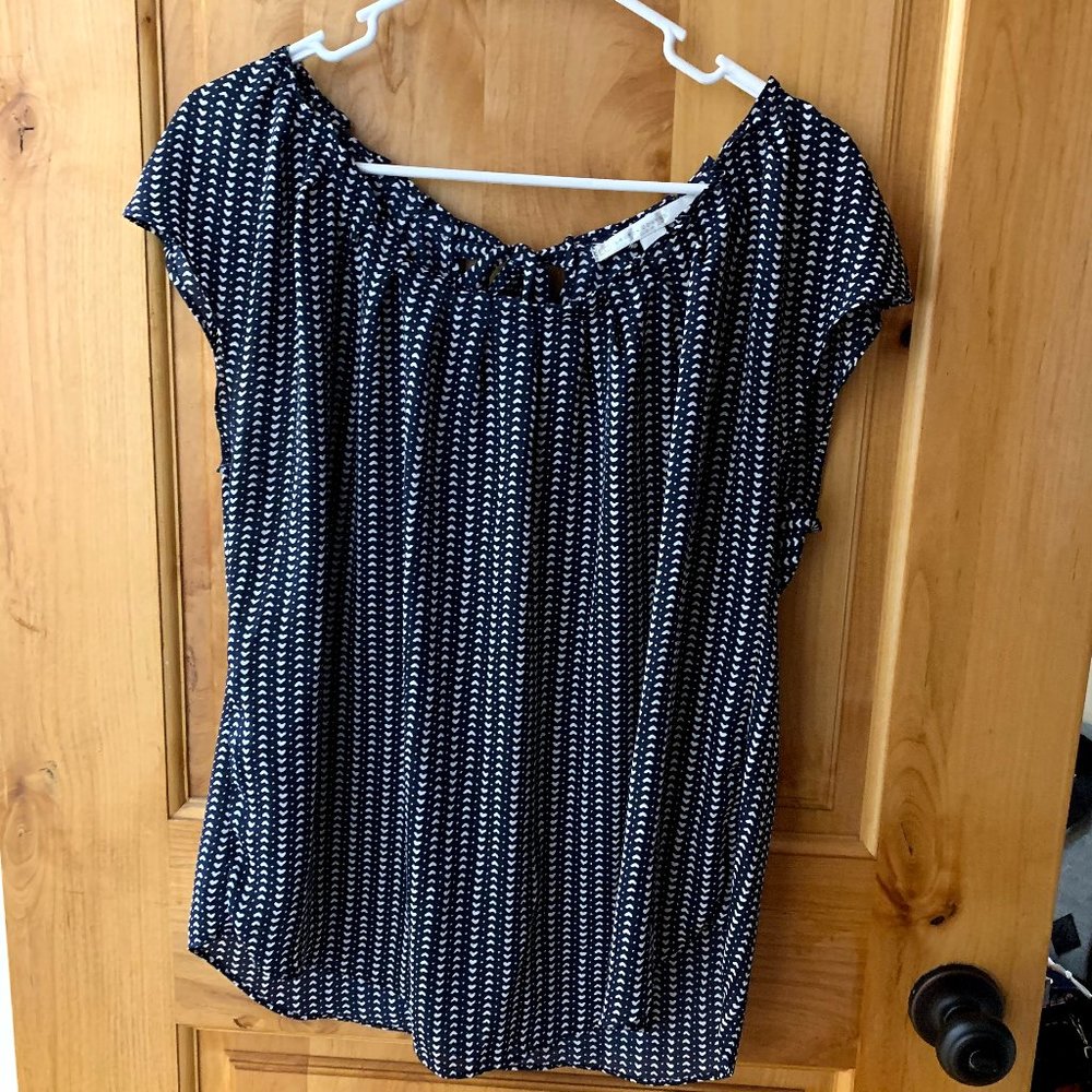 LC Lauren Conrad Pleat Neck Top NWOT